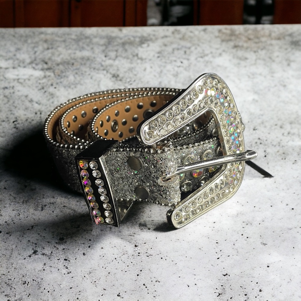 Men Women Rhinestones Belt For Jean Western Cowgirl Cowboy Diamond Studded Belt